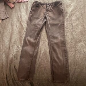 Free people brown straight leg jeans size w 26